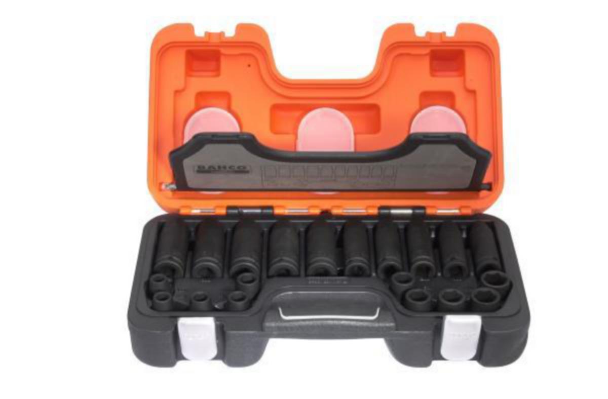 Kraftpipesett 1/2" D-DD/S20 BA - Kraftpipesett D-DD/S20 Bahco 1/2" 10-19mm 20 deler