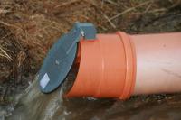 Tilbakeslagsklaff Redi f/spissende Rødbrun PVC