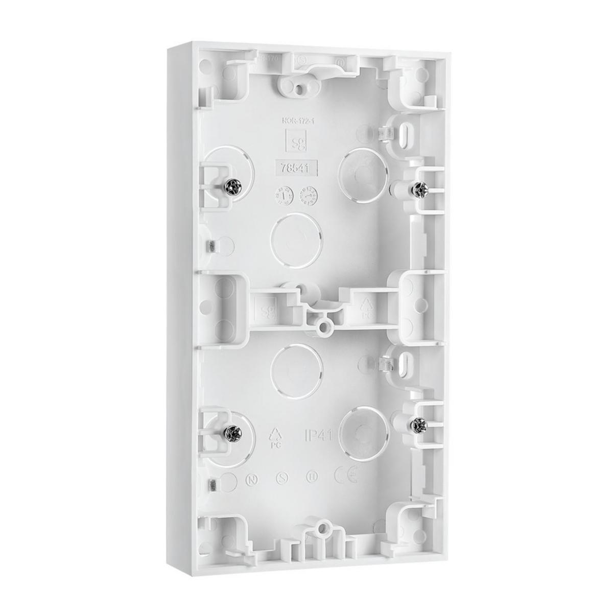 Påveggskappe Sg® - PÅVEGGSKAPPE 2X 23MM HVIT PÅVEGGSKAPPE 2X 23MM HVIT