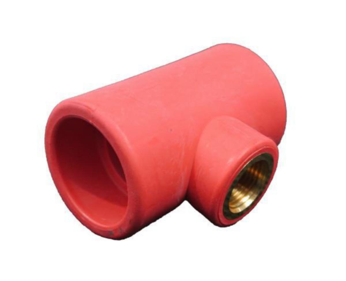 Overgang T-rør innvendig gjenge, Red pipe - 40x1? x40 innv Overgangs T-rør Redpipe for sprinkling