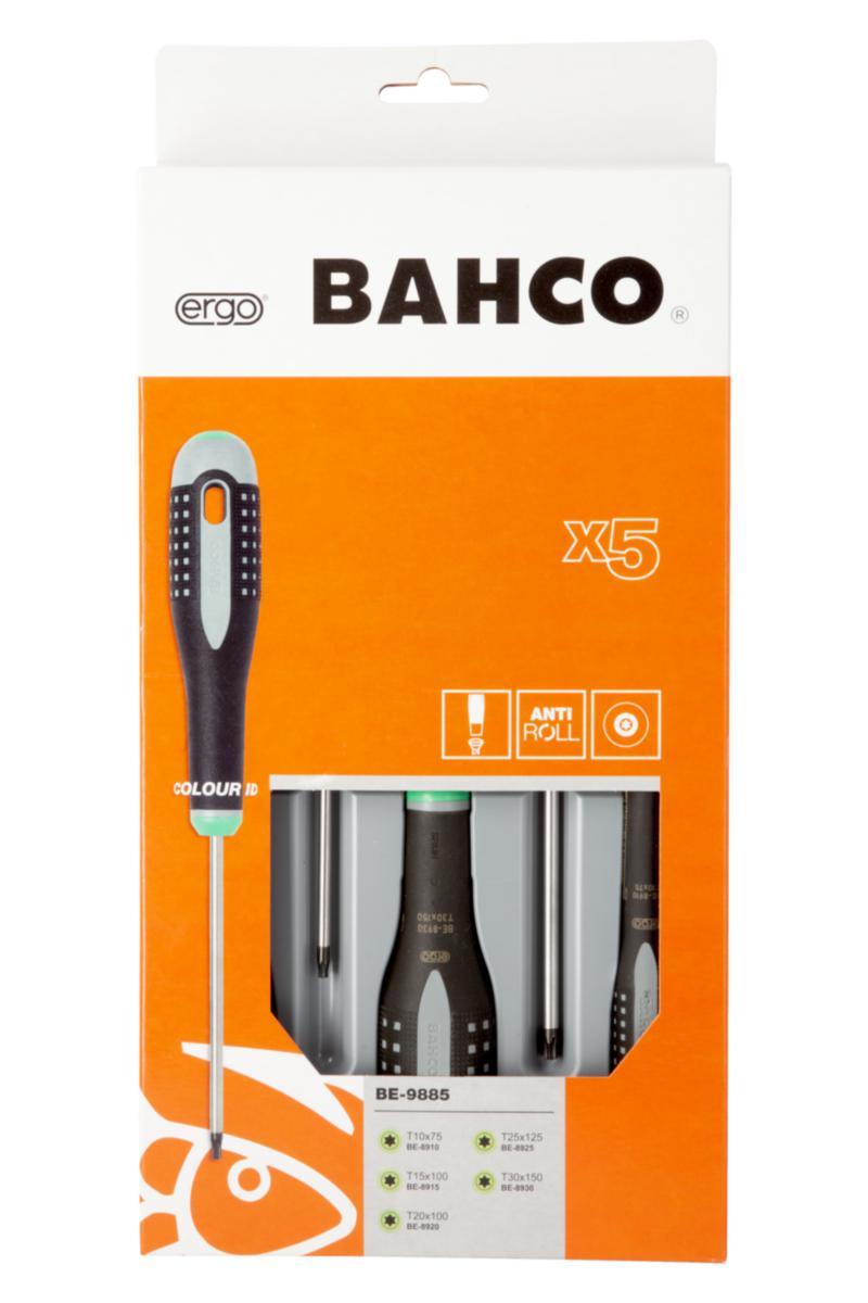 Skrutrekkersett Bahco BE-9885 - Skrutrekkersett BE-9885 Ergo Bahco TORX 5 deler