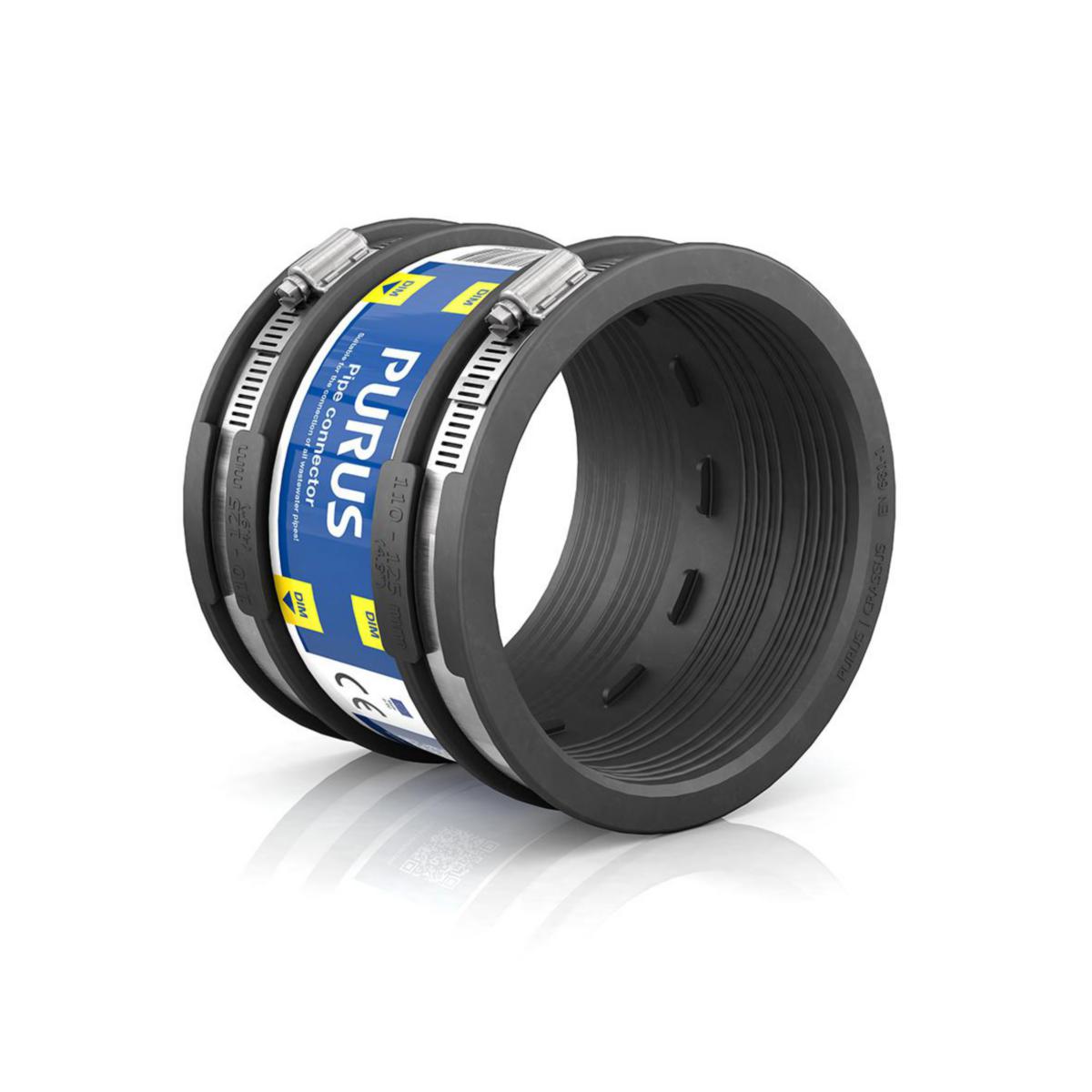 Gummikobling, Purus - 110-125 mm Gummikobling Purus