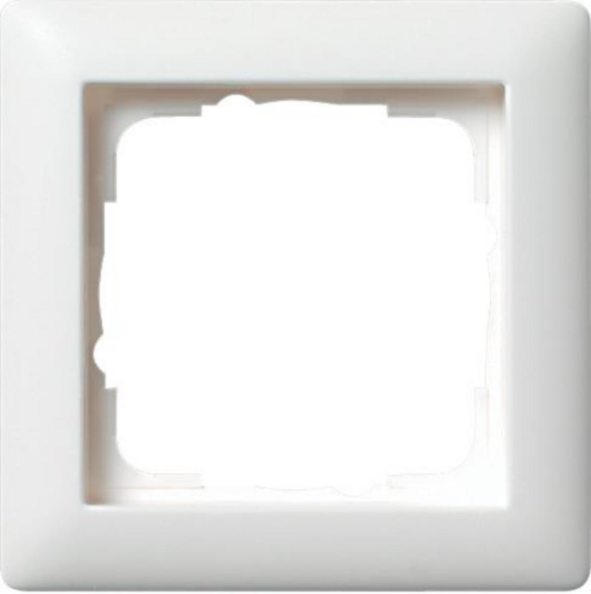 Ramme Micro Matic/Function Standard 55 1-H - GI21104 1-hulls ramme renhvit STD.55