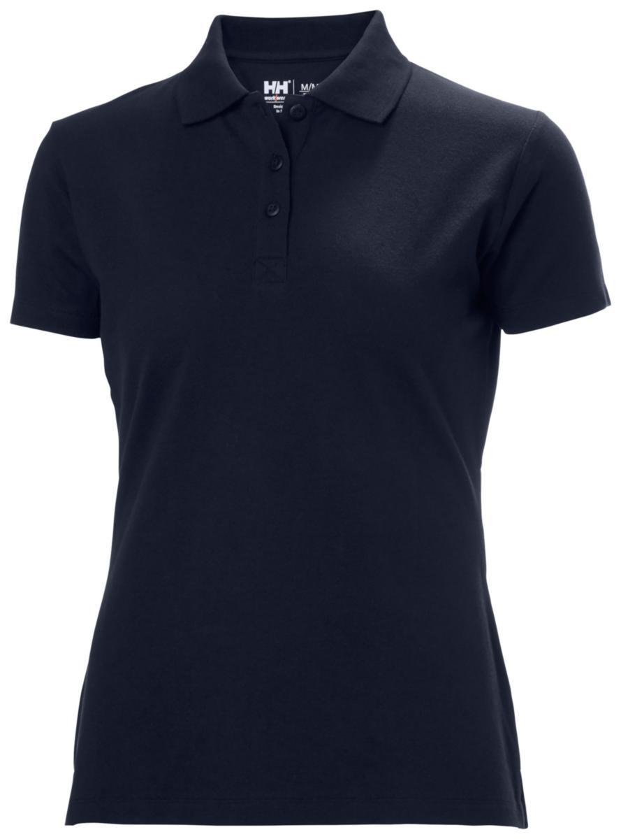 Piqueskjorte dame HH 79391 Classic 2.0 - Pique dame HH Classic 2.0 marine str XL