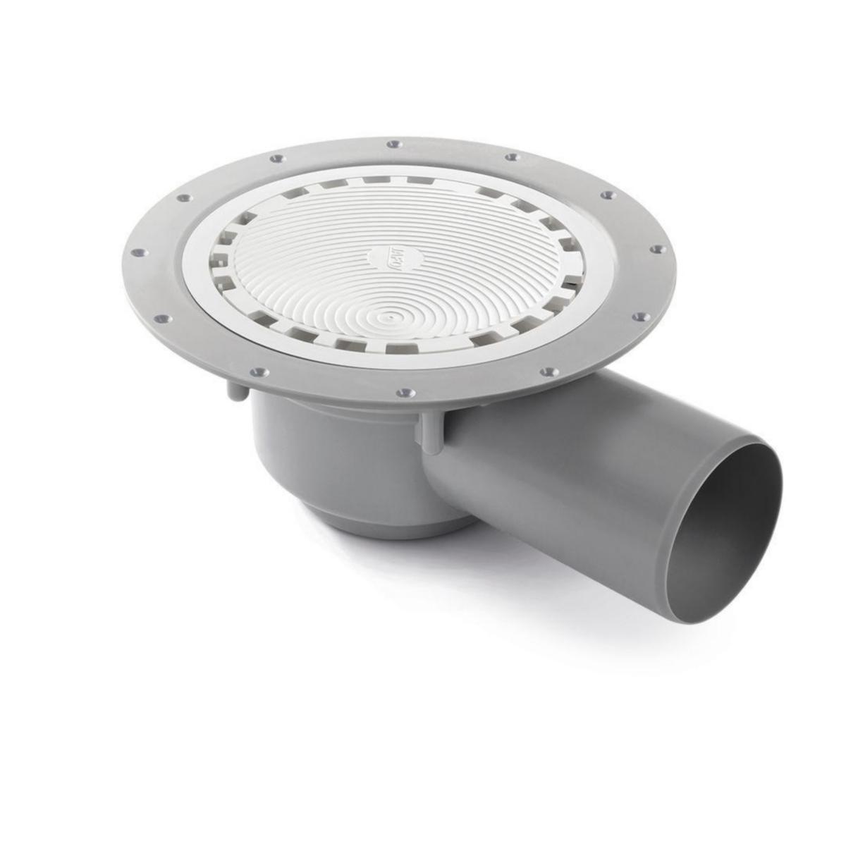Sluk med sideutløp, L-sluk ROT M2, Purus Joti - 75 mm Joti plastsluk ROT M2 MP sideutløp rett u/anboring