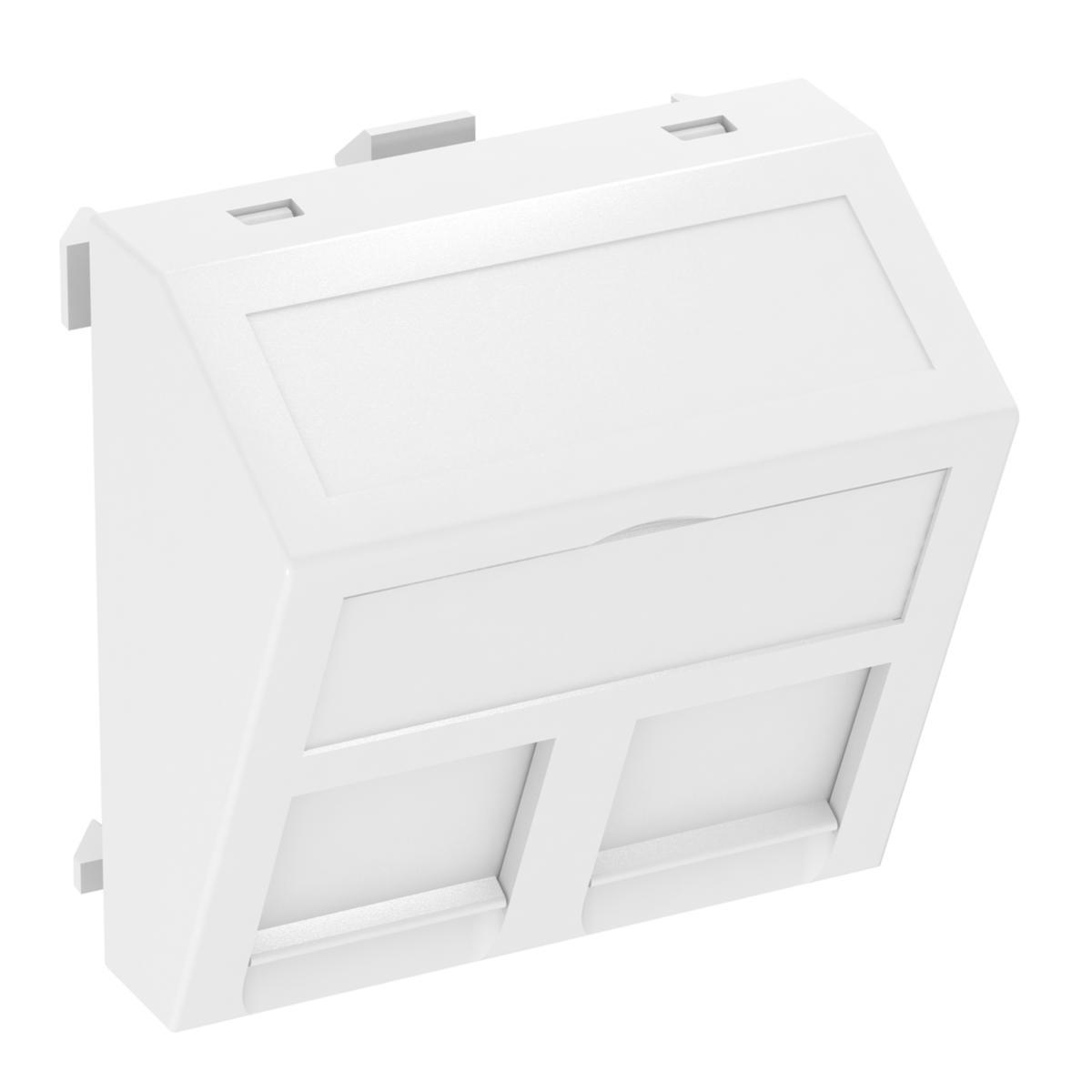 Senterplate for datamodul OBO Bettermann DTS-2C RW1 - Datateknikkholder Senterplate Keystone