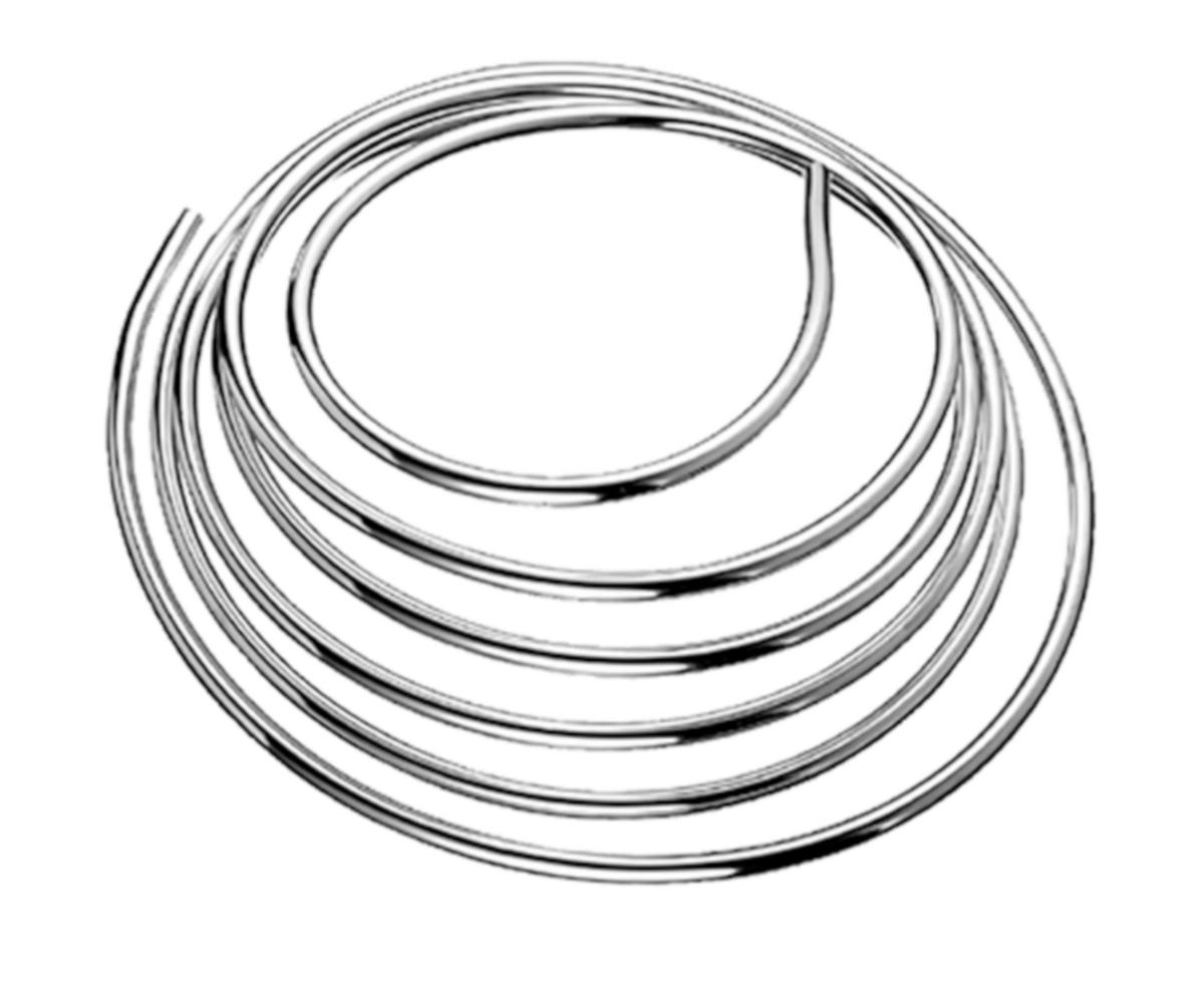 Kobberrør i kveil á 5 m - 10 x 0.8mm forkr. Kobberrør Kveil 5mtr SCHELL 48741