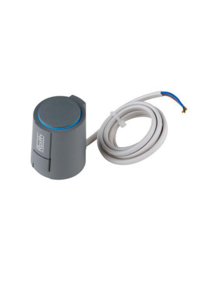 Reguleringsmotor 1 watt A5 m/adapter VA90, Roth - Roth 230V reguleringsmotor NC A5. 1 watt