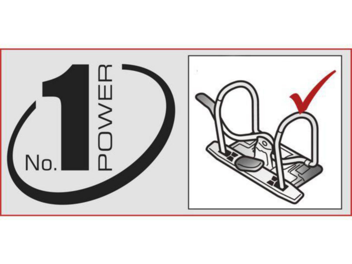 Brevordner Esselte® No1 A4 m/skinne - Brevordner A4 m/skinne Blå Esselte No1 75mm