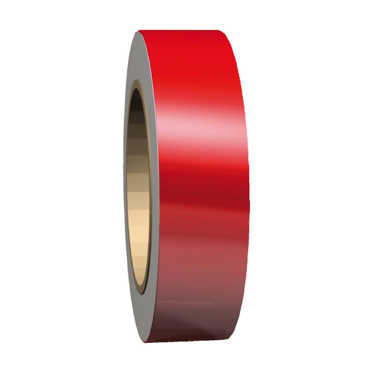 Teip Systemtext reflekterende rød 25 mm - Teip reflekterende rød 25mm Systemtext 25mmx10m