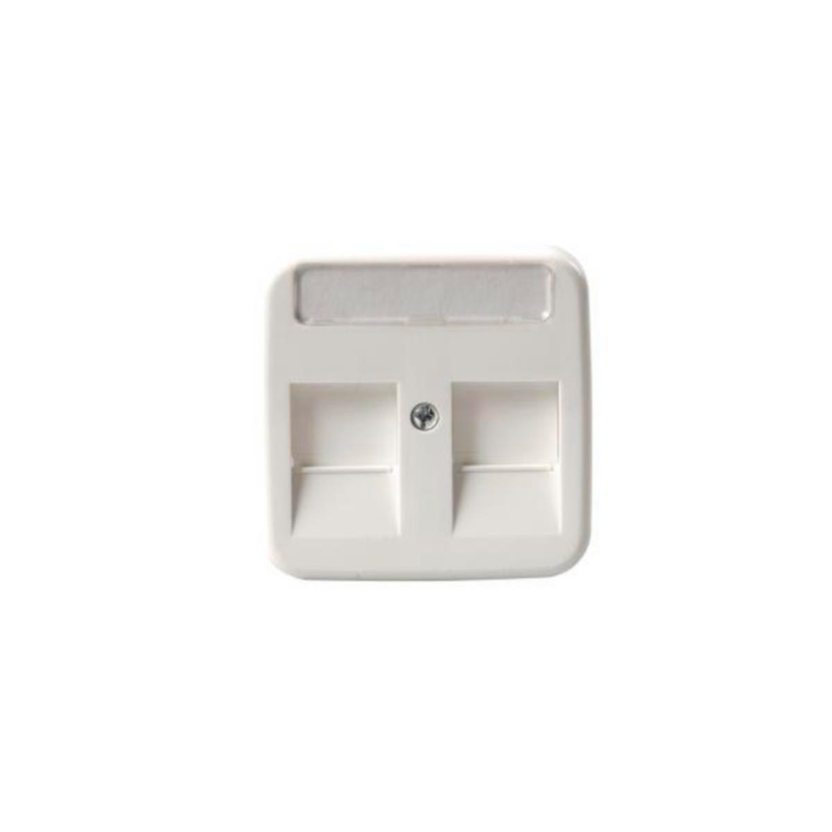 Senterplate Jussi ABB - Senter.pl. Jussi. 2 x RJ-45