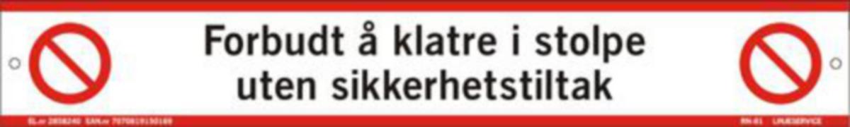 Varselbånd Linjeservice RN81 Råtevarsel - Varselbånd RN81 Råtevarsel