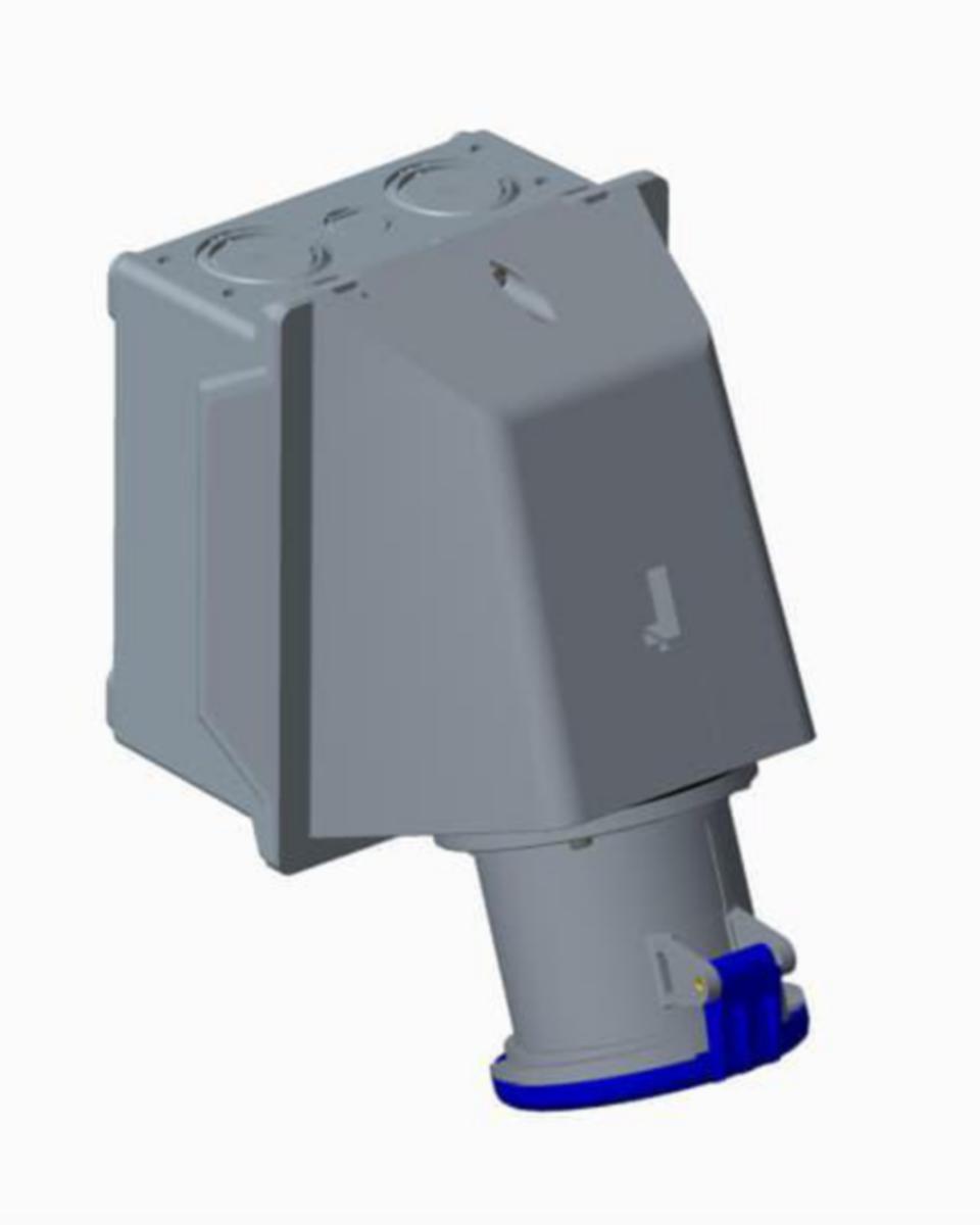 Rundstift Påvegg IPS CUHN 230V Amphenol - Stikk. CUHN 363-9