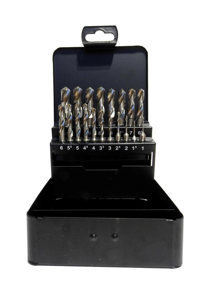 Bitsborsett PG 1/4" Ironside - Bitsborsett HSS PG 1/4" feste Ironside 19 deler HC-062