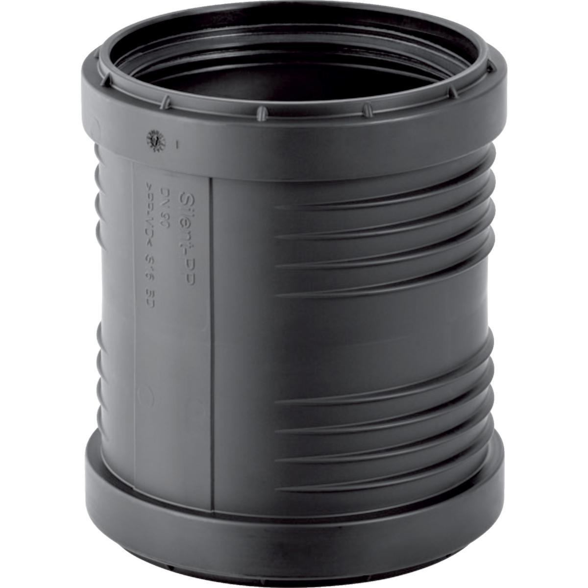 Dobbelmuffe PP, Silent - 75 mm Silent PP dobbeltmuffe 