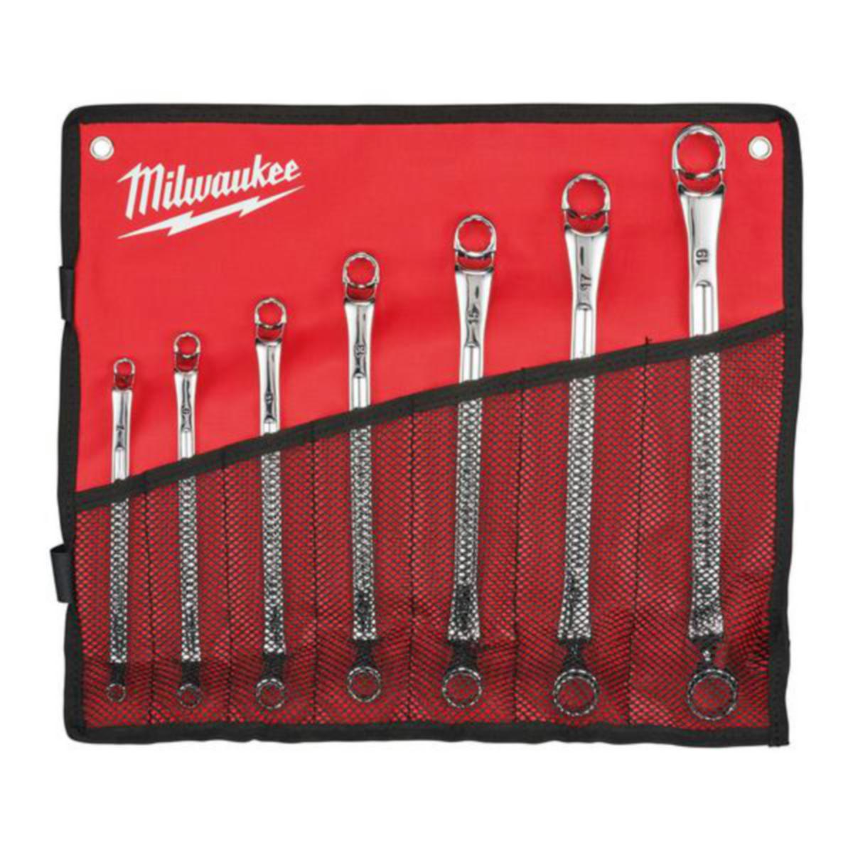 Ringnøkkelsett Milwaukee dobbel 7pk - Ringnøkkelsett dobbel Milwaukee 7pk