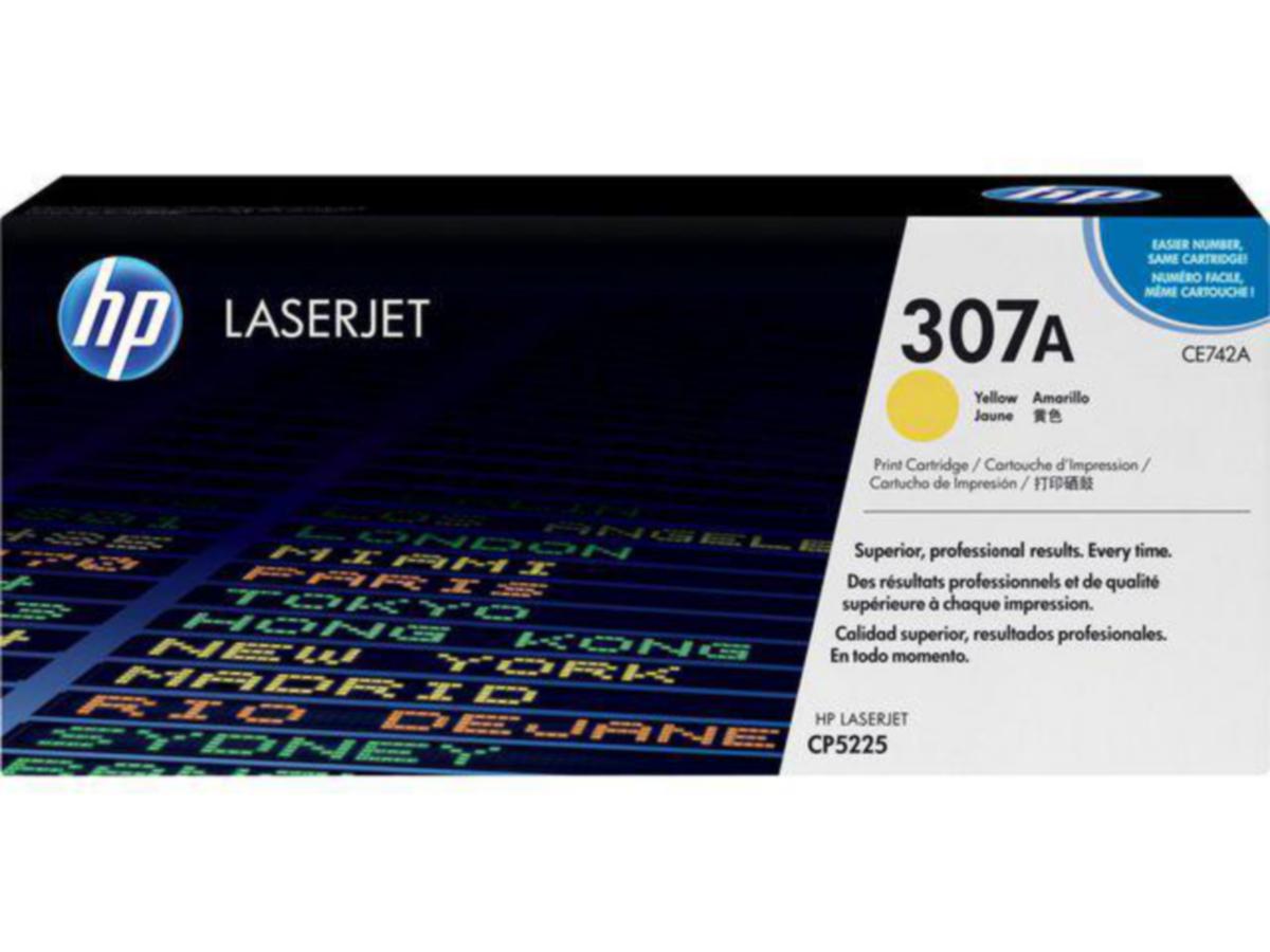 Toner 307A HP CE742A 7.3K gul - Toner 307A HP CE742A 7.3K gul