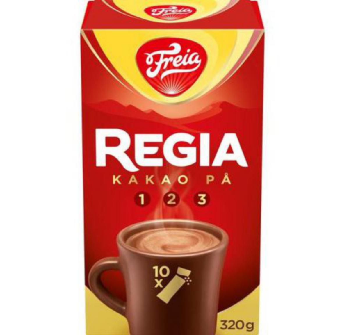 Drikker Freia Regia - Sjokoladedrikk Regia 32gr Freia Mondelez 10pk