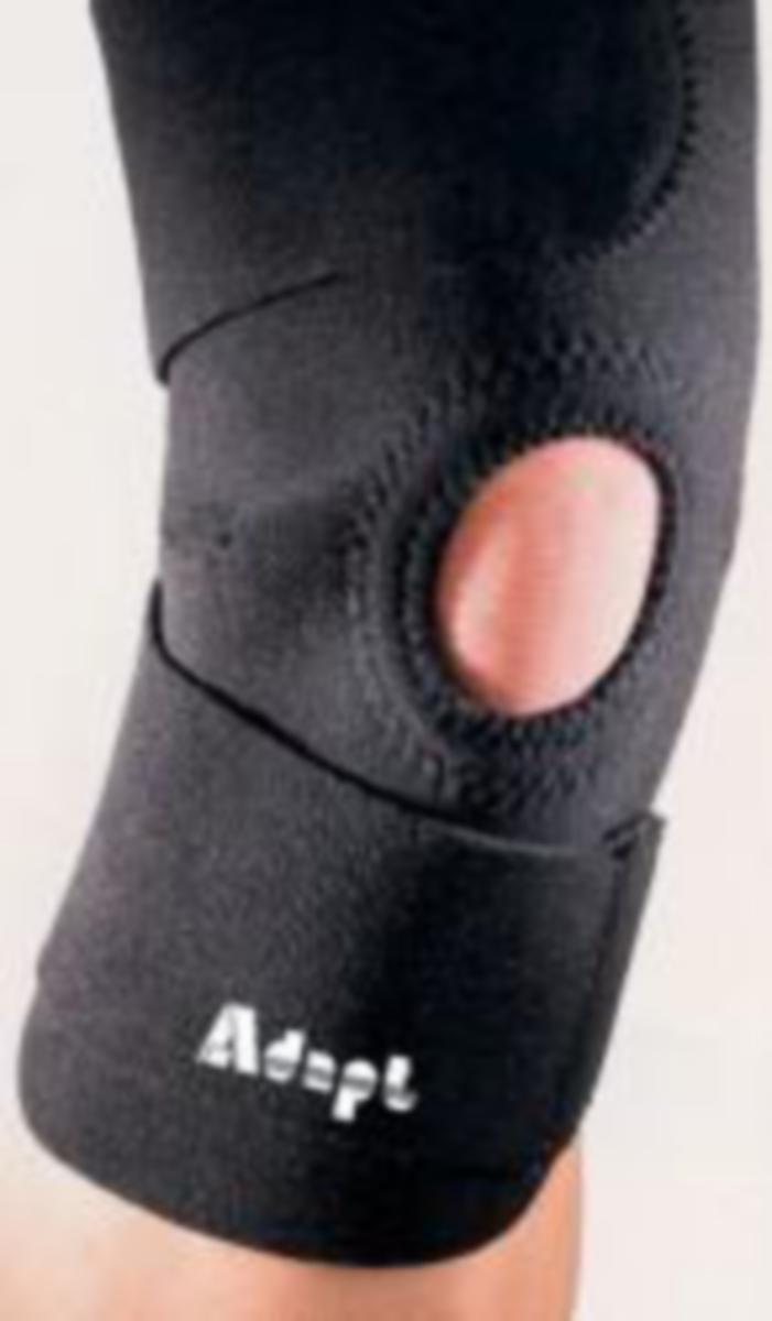 Knebeskyttelse Adapt 10618 - Knebeskytter Support Open Adapt svart onesize
