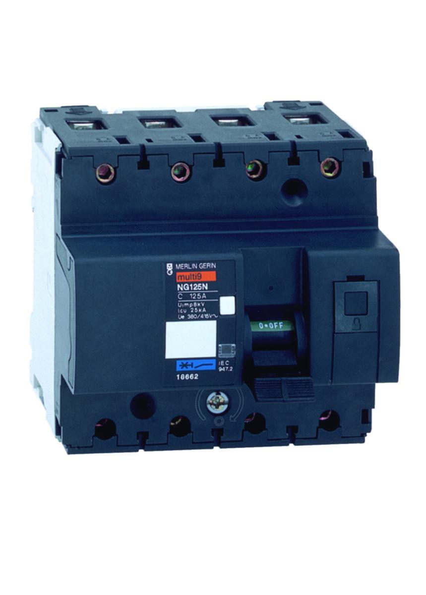 Modulære effektbrytere Schneider NG125N/C - Effektbryter NG125N/C 10-4