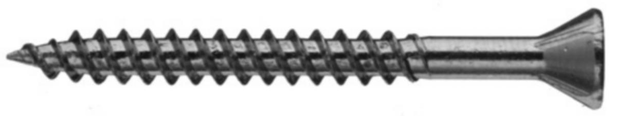 Gulv-/Listeskrue FIXX, hvitlakkert - Gulv/Listeskr 3.9X57 Hvit hvit FIXX 250