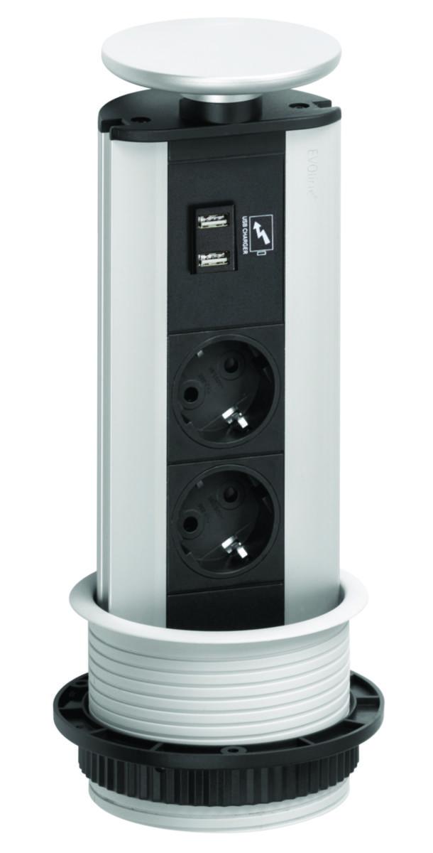 Elsøyle Evoline Hev/senk m/usbb - EVOline Port 2x USB Charger