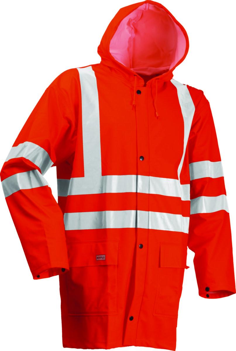 Regnjakke Lyngsøe FR-LR255 HiVis kl.3 Multinorm - Regnjakke Lyngsøe Multinorm FR-LR255 oransje str 2XL