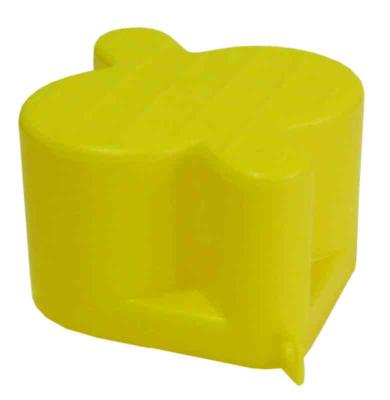Beskyttelseshette gul plast f/brannventil