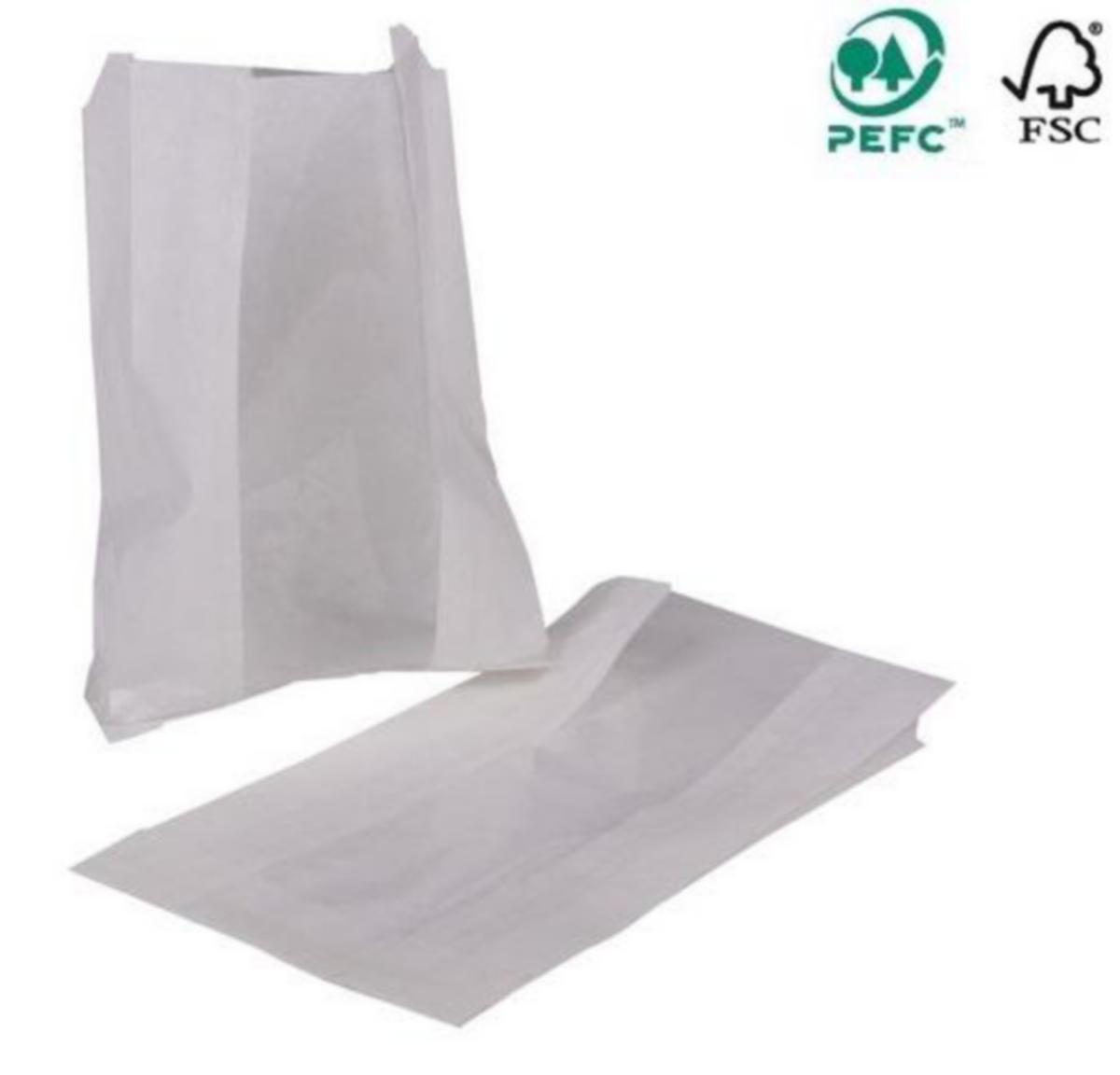 Papirpose NWP - Papirpose 2kg Baker Hvit vindu Nwp 190/55/290mm (1000)