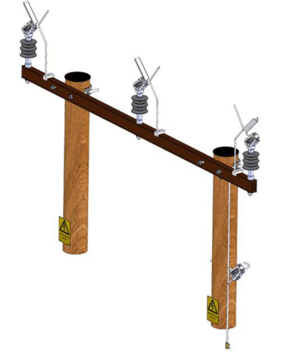 Satspakker Linjeservice Bæremast - Blank Line - Satspakke bla H-mast ES9012-2