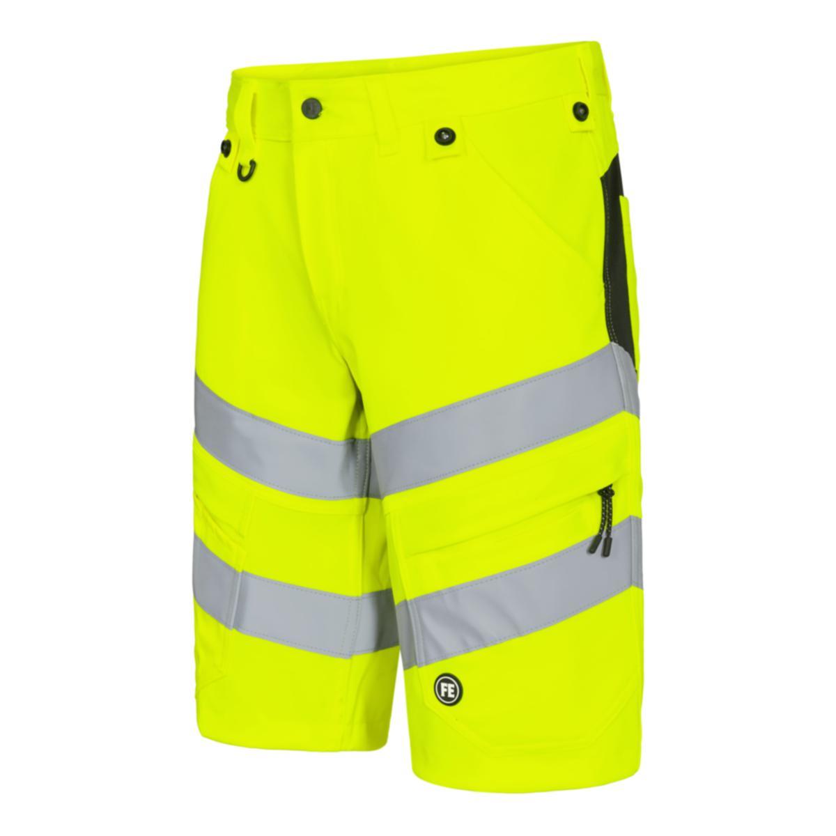 Serviceshorts Engel Safety HiVis kl.1 - Serviceshorts Engel Safety HiVis kl.1 gul/svart str 46