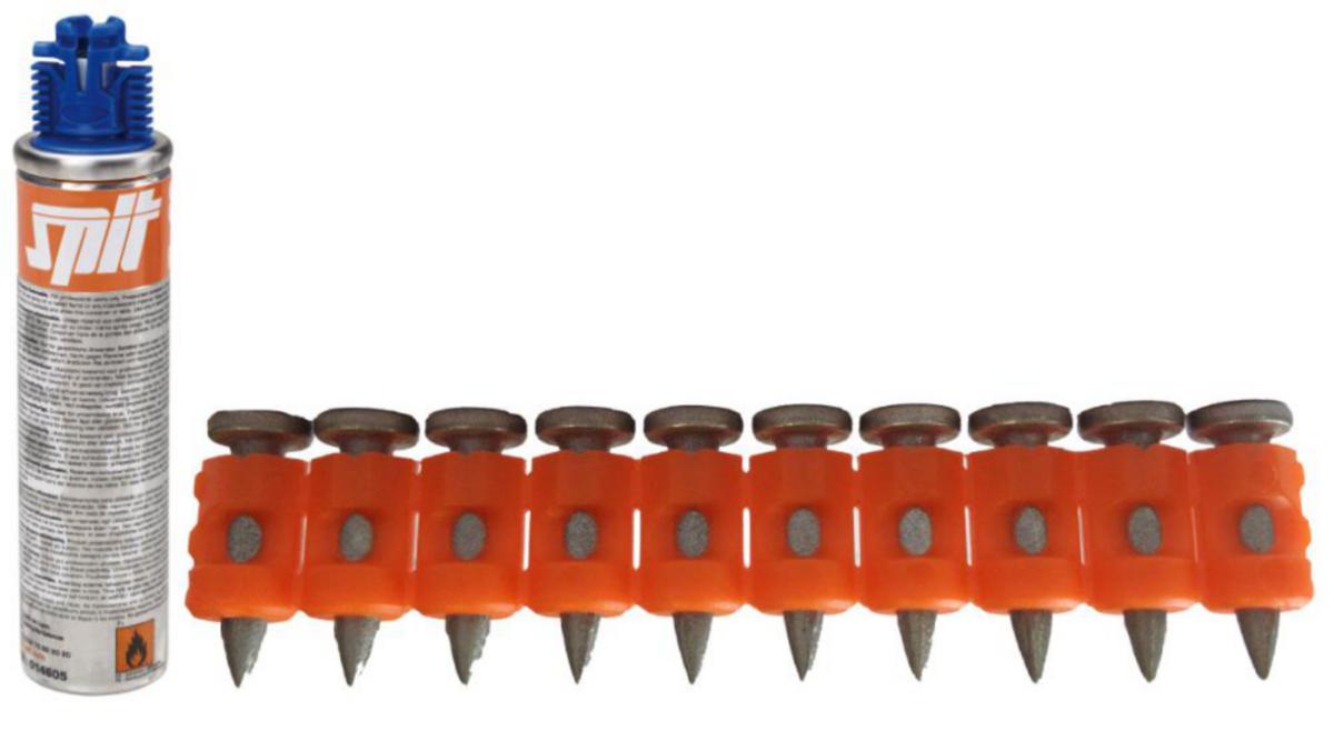 Skuddspiker Spit for boltepistol Pulsa 800P+/E HC6 - Skuddspiker 22mm HC6 bet/stål til Pulsa800 a500 stk +1gass
