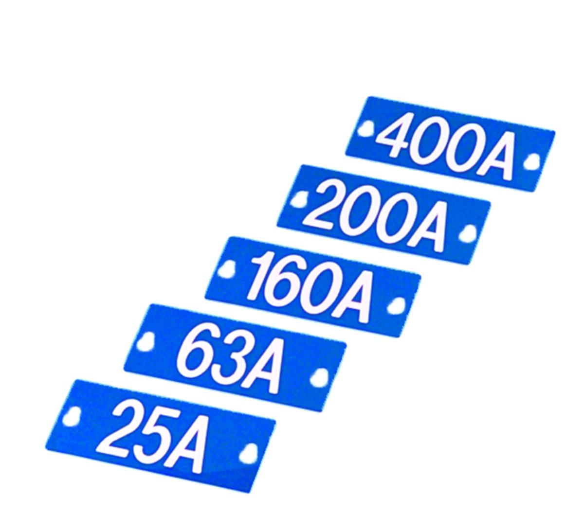 Merkeskilt Ensto PEM 25A-400A - Nr.skilt PEM242.125 125A