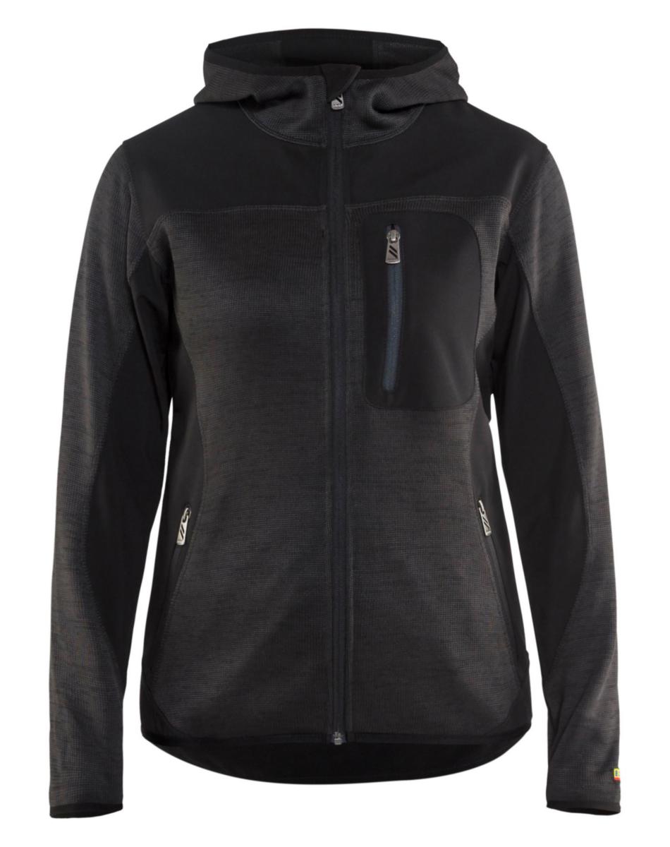 Jakke Blåkläder 4931-2117 dame - Jakke strikket dame Mørkegrå/s Størrelse XXXL