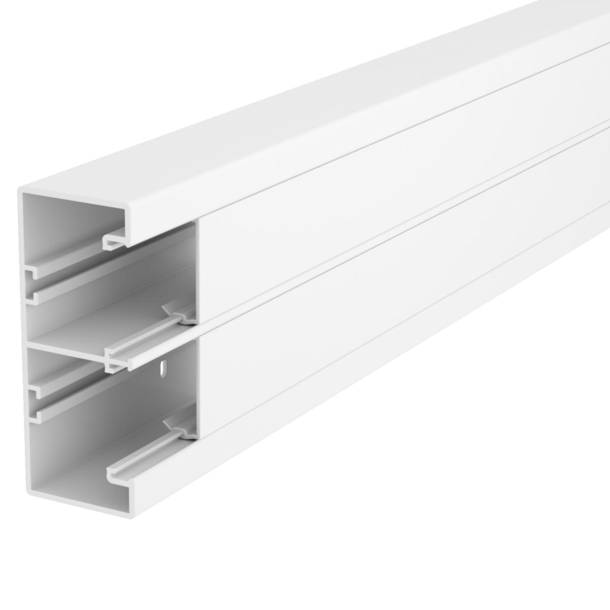 Installasjonskanal m/front dobbel OBO Bettermann Rapid45 GK - Inst.kanal Rapid 45 PVC Dobbel m/lokk