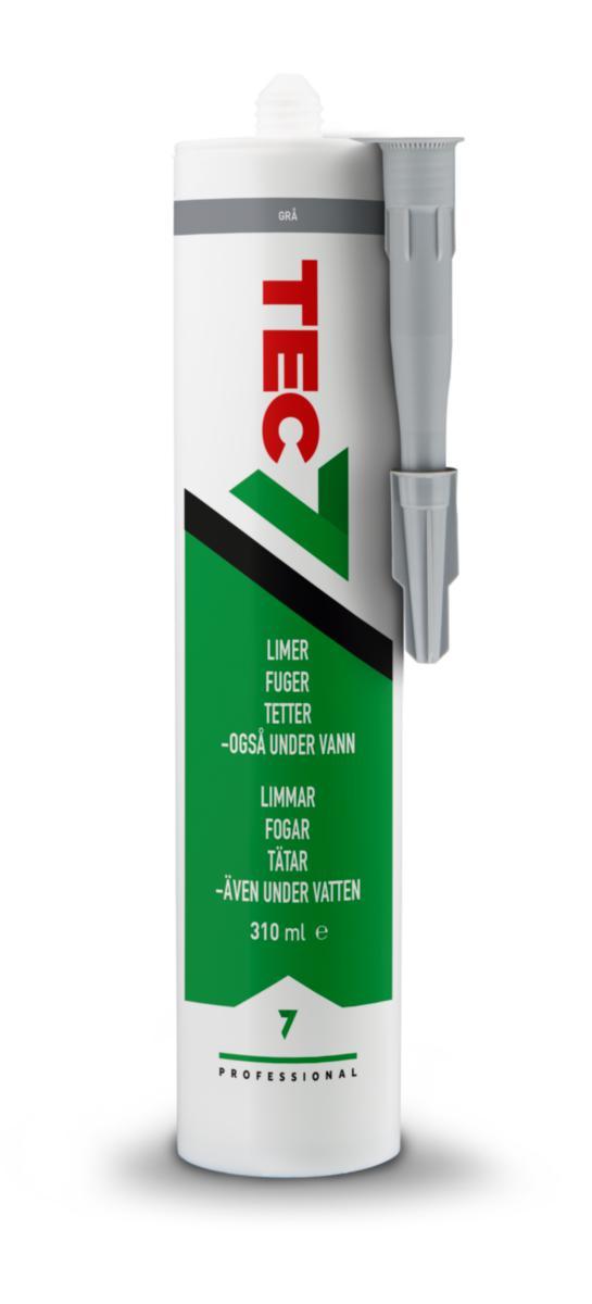 Fugemasse Relekta Tec7, patron - Fugemasse Tec7 Relekta 310ml grå patron