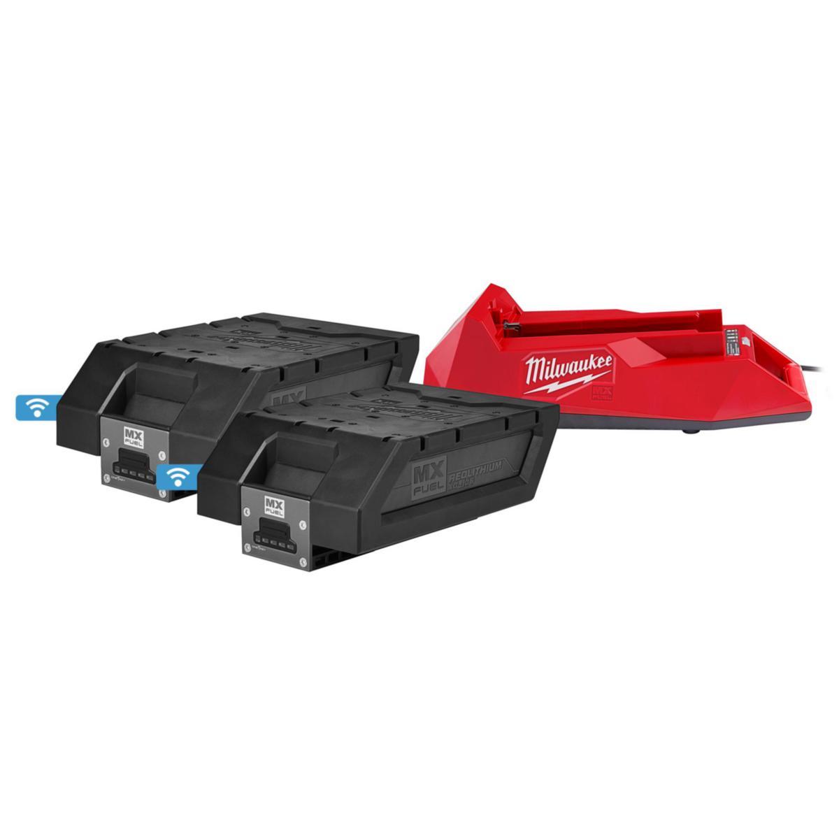 Batterisett Milwaukee NRG-406 MXFuel Redlithium 2x6.0Ah - Batterisett MXF NRG-406 Milwaukee MX Fuel 2x6.0Ah