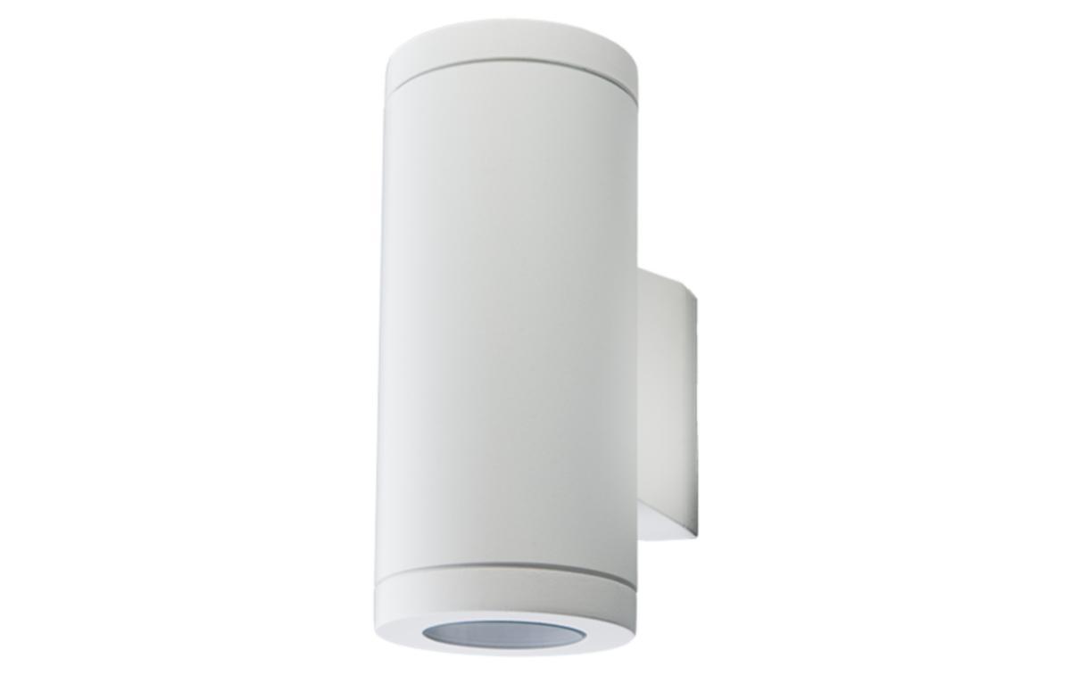 Veggarmatur Sg® Metro - Utendørsarmatur metro hvit sylindrisk 2x4.5W LED 230V
