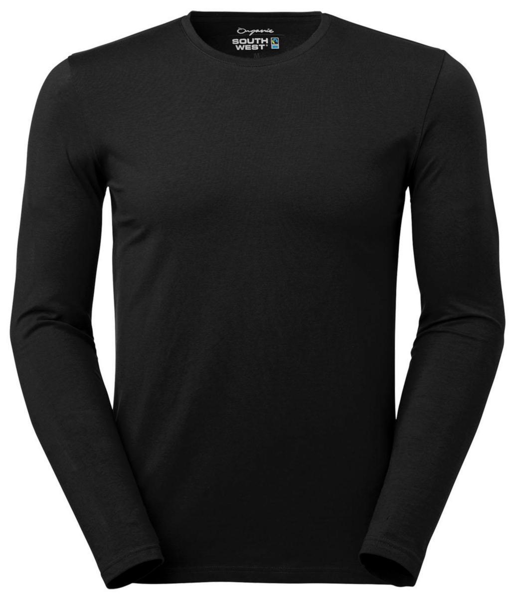 T-skjorte lang erme Leo - T-skjorte langermet Leo svart str L