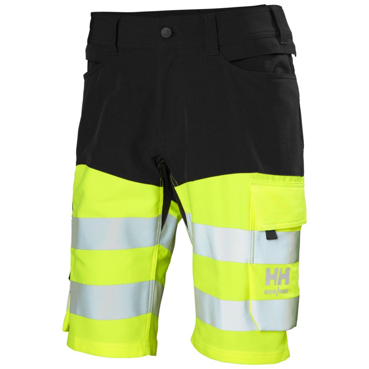 Håndverksshorts HH CONNECT Alna 4X - Håndverksshorts HH Alna 4X CNCT gul/svart str C52