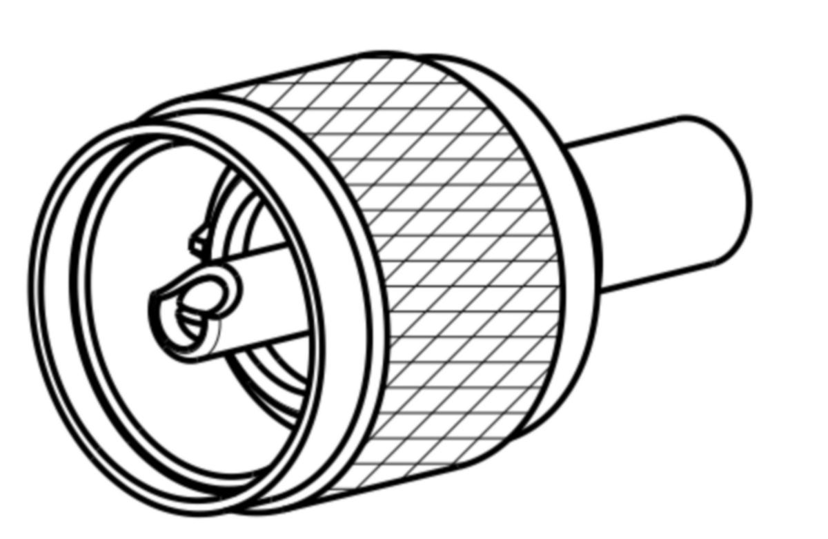 Koaksialkontakt hann Bredengen krimp UHF - 11 UHF-0-3-17/033 E UHF hann krimp koakRG58