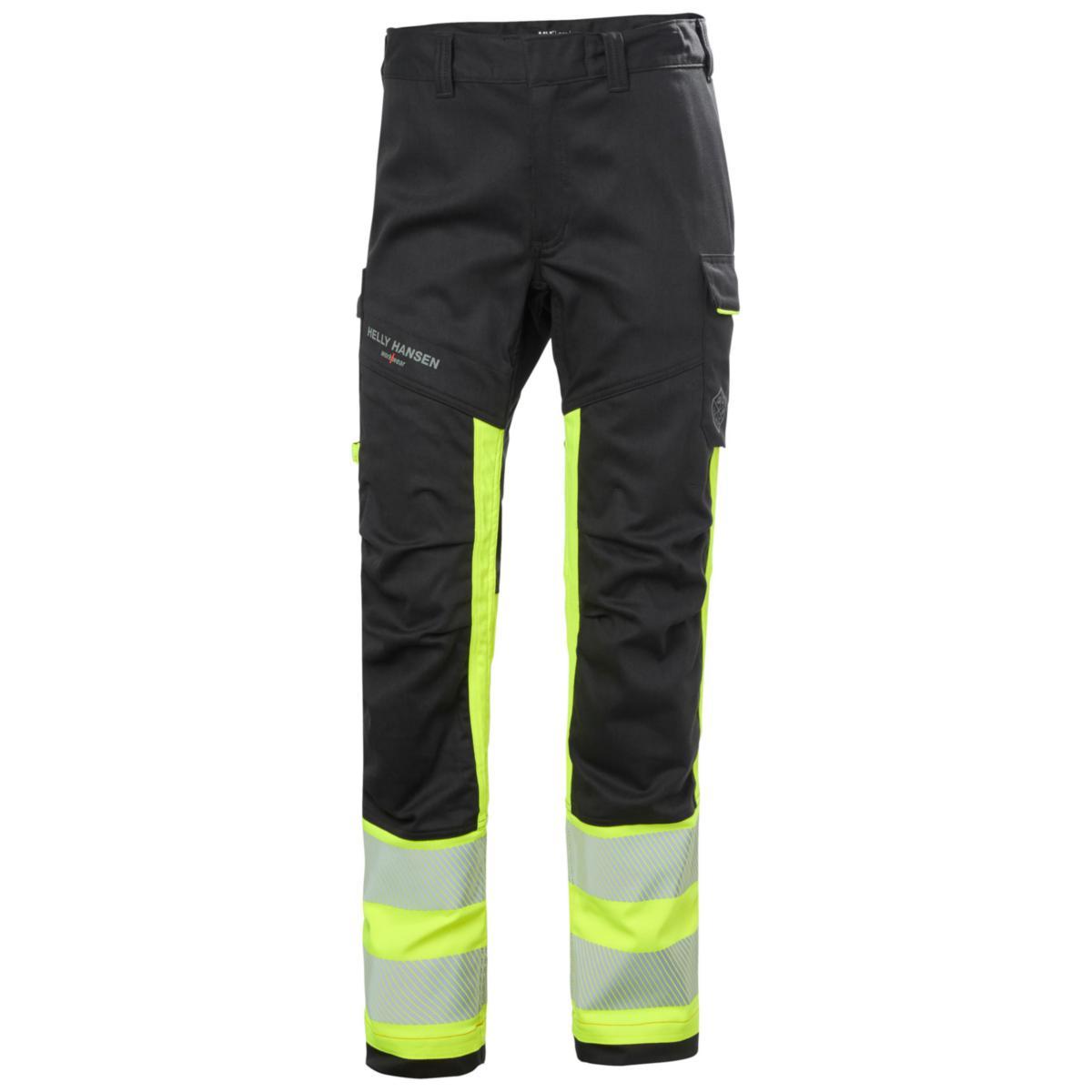 Bukse HH Fyre Multinorm kl.1 - Bukse HH Fyre Multinorm sv/gul kl.1 str D100