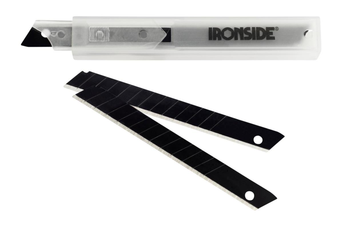 Knivblad Ironside bryteblad svart - Knivblad brytebladkniv Ironside 9mm 10pk 102078