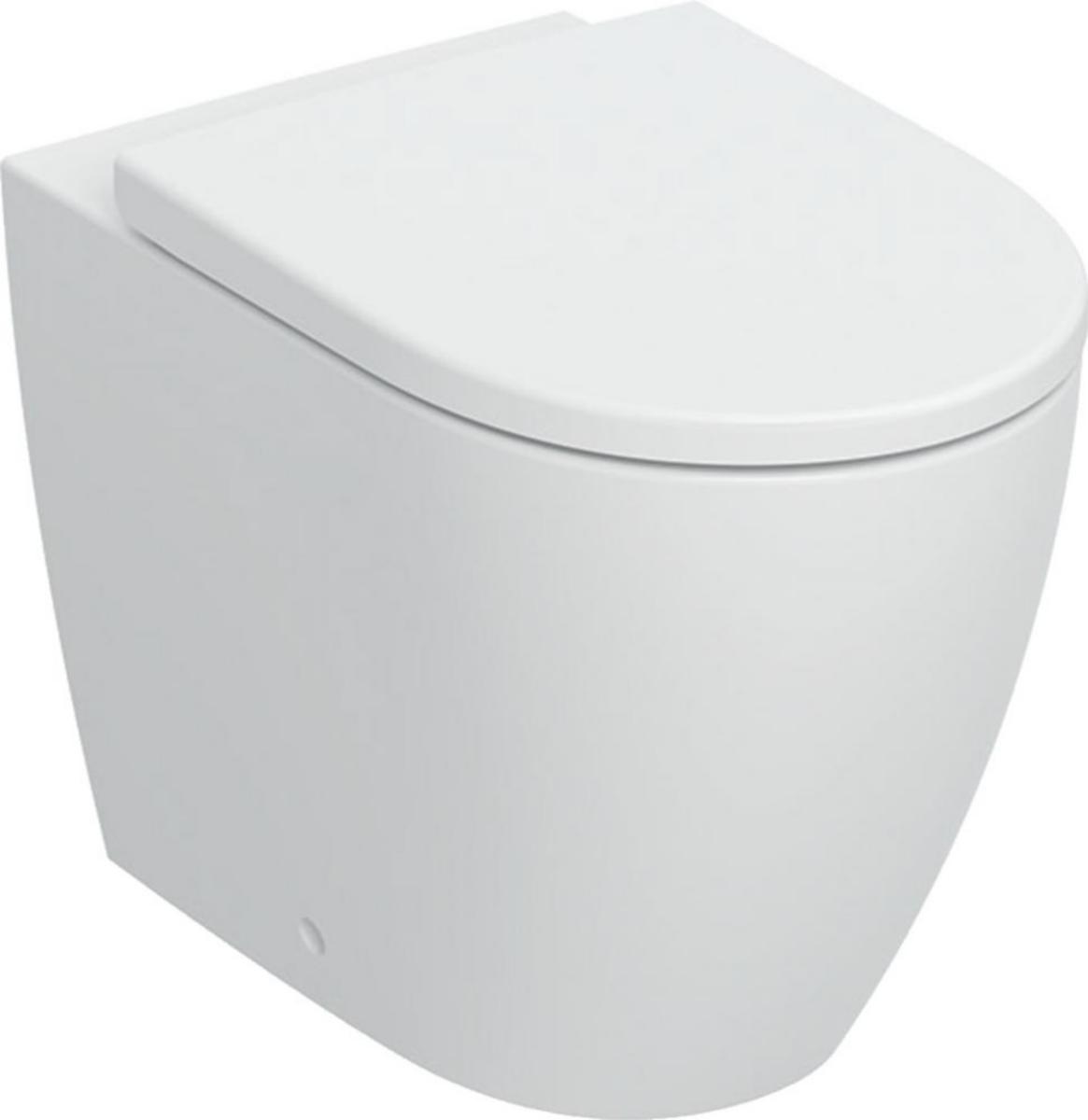 Gulvklosett iCon pakke, Geberit - Geberit iCon gulvklosett pakke u/sist. m/sete mathvit Rimfree