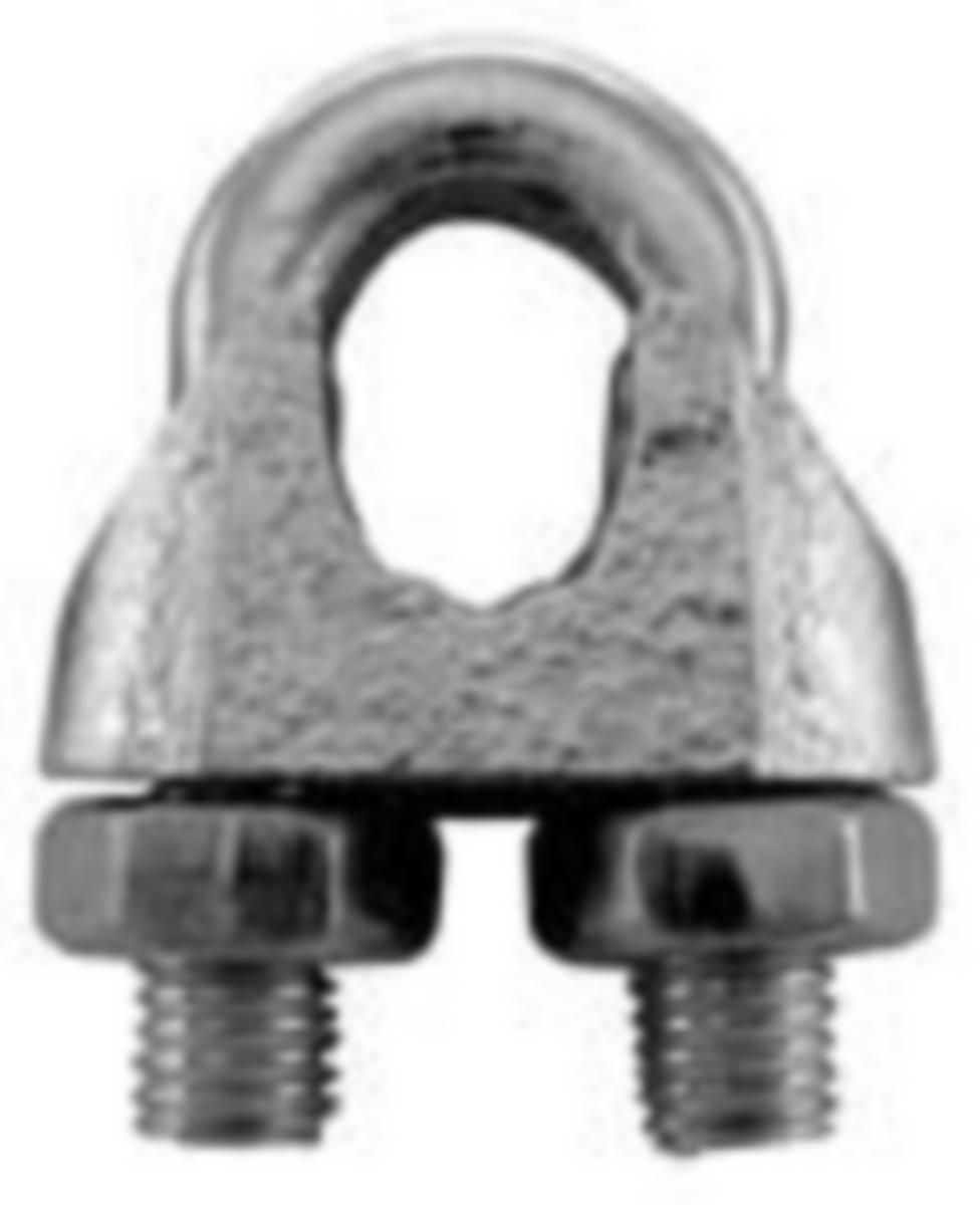Wireklemmer u/bolt Erling Haug - Wireklemmer u-bolt 6mm