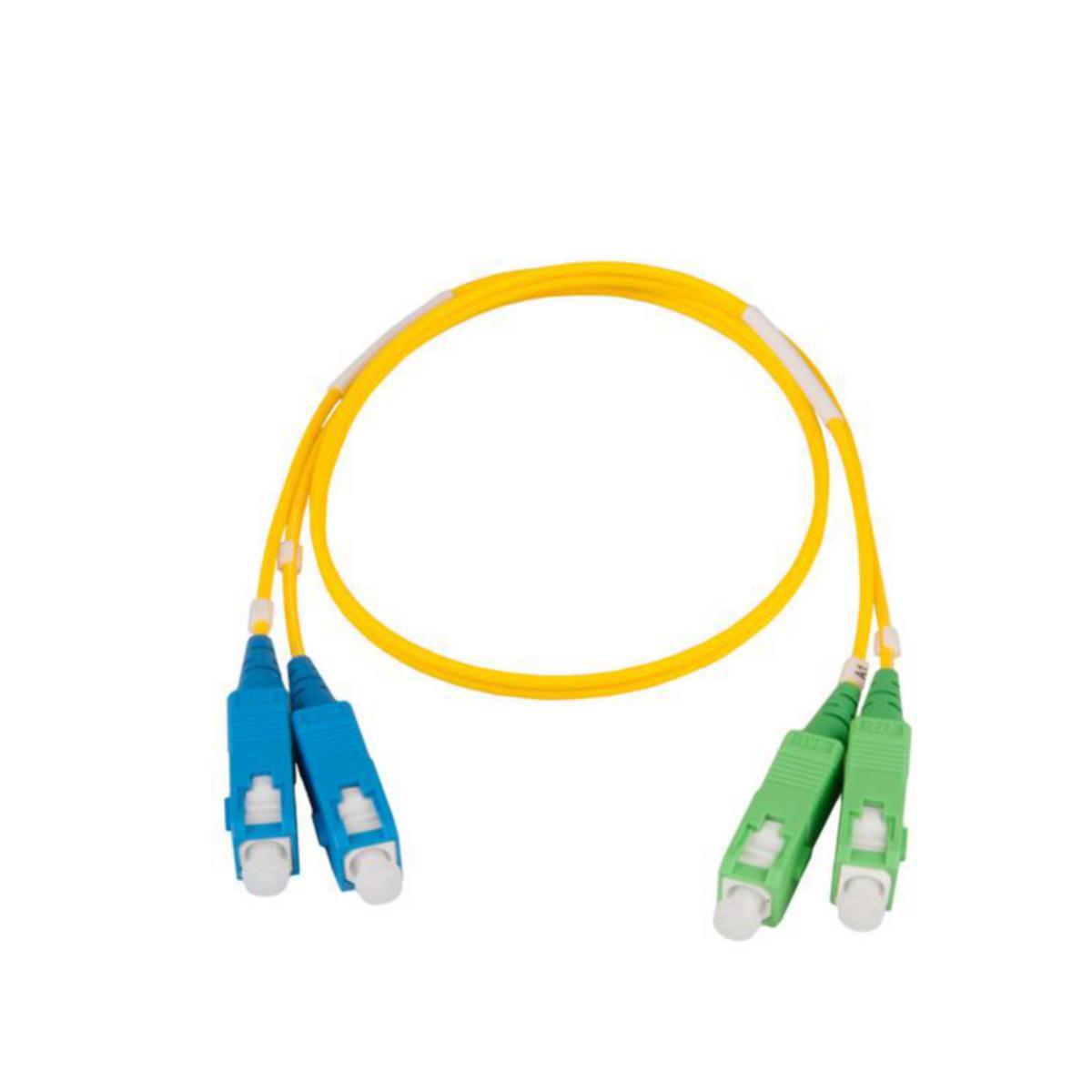 Fibersnor Nexans dobbel - Snor dobbel SC/UPC-SC/APC 1m,
