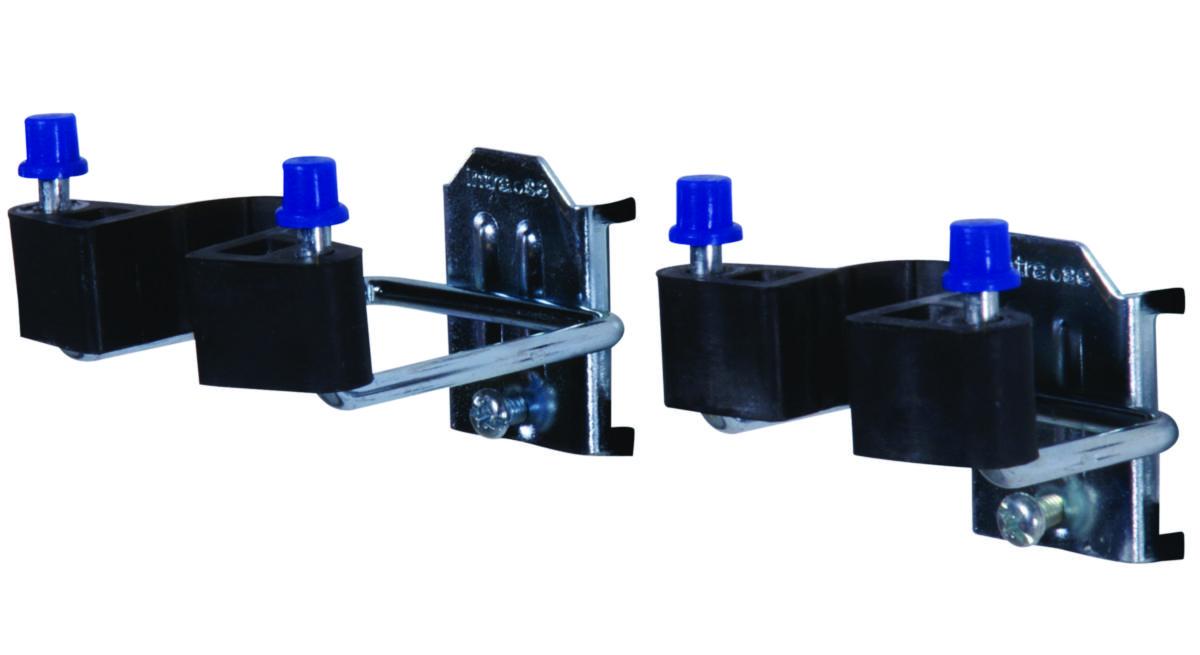 Dobbelkrok med klemme SWED - Dobbelkrok m/klemme SML 50X40mm 2pk