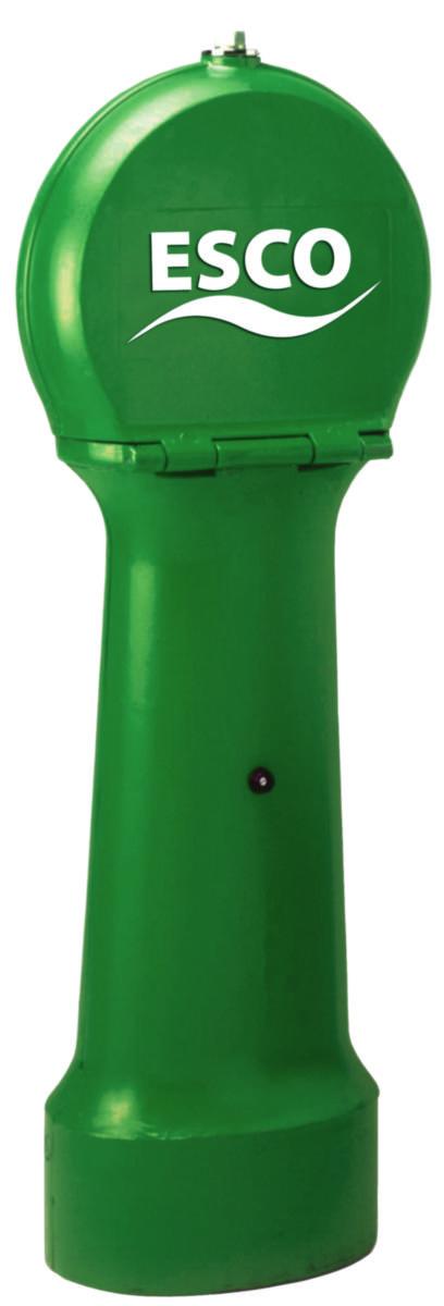 Brannhydrant S-0700, Ulefos - DN100 Hydrant - knekkbar S-2 grønn 120-180 cm