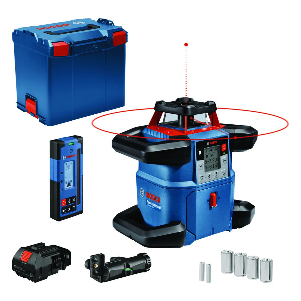 Rotasjonslaser Bosch GRL 600CHV - Rotasjonslaser GRL 600CHV Bosch 4X1.5V 2X1.5V L-BOXX