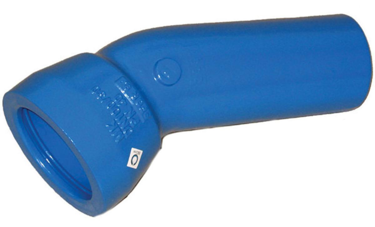 Muffe-spissbend 22° Tyton, Ulefos - DN 150 x 22° muffe/spissbend Tyton m/pakning Blå epoxy